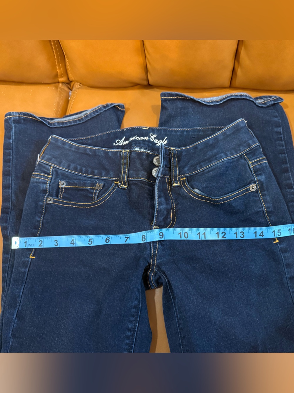 American Eagle Outfitters Dark Blue flare jeans - Picture 4 of 6